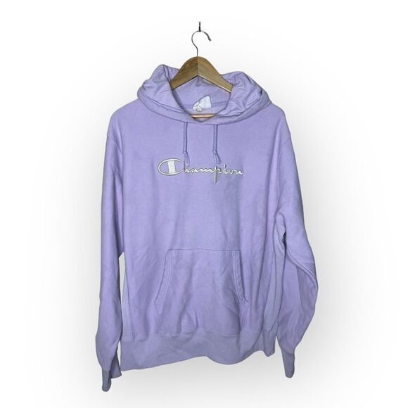 Champion Purple Reverse Weave Hoodie - Size XL - Picture 1 of 5